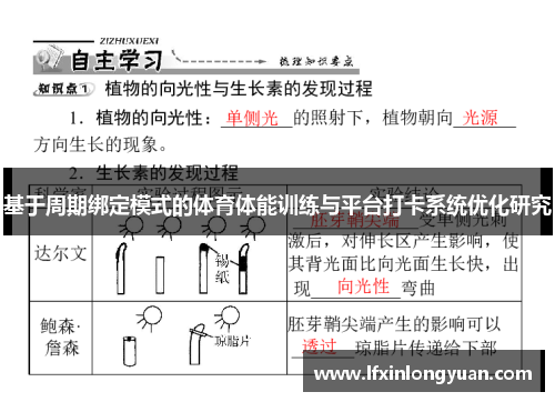 基于周期绑定模式的体育体能训练与平台打卡系统优化研究